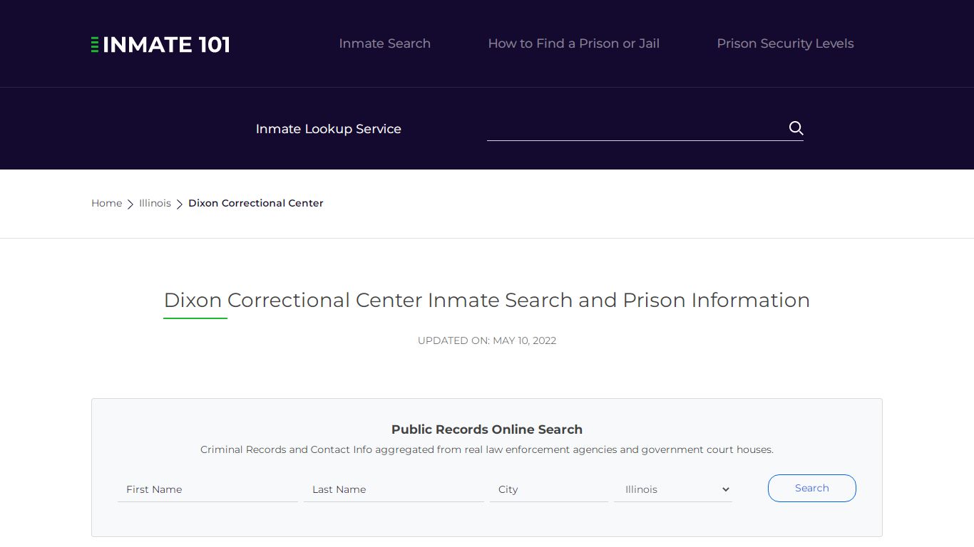 Dixon Correctional Center Inmate Search, Visitation, Phone ...