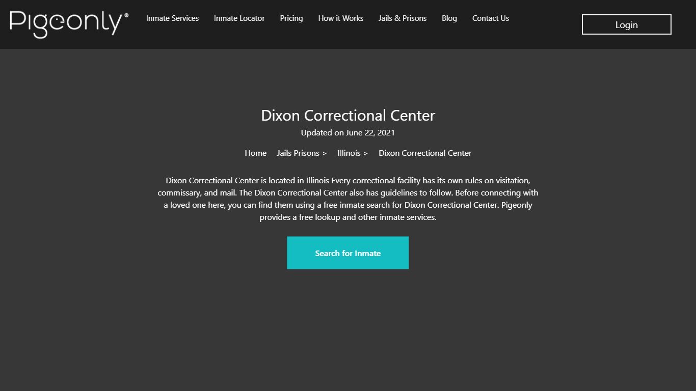 Dixon Correctional Center Inmate Search | Illinois