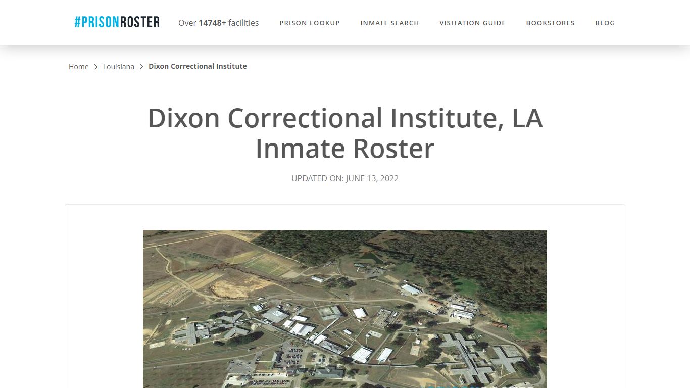 Dixon Correctional Institute, LA Inmate Roster